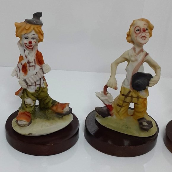 Vintage Pucci Arnart Hobo Clown Resin Figures - Lot of 4 - Picture 3 of 6
